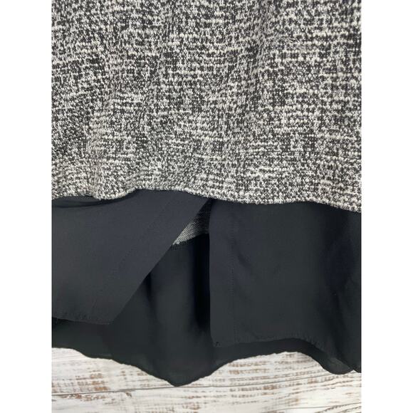 Two by Vince Camuto Sweater Mixed Media 3X Gray Layered Minimalist Career Office - Picture 7 of 8